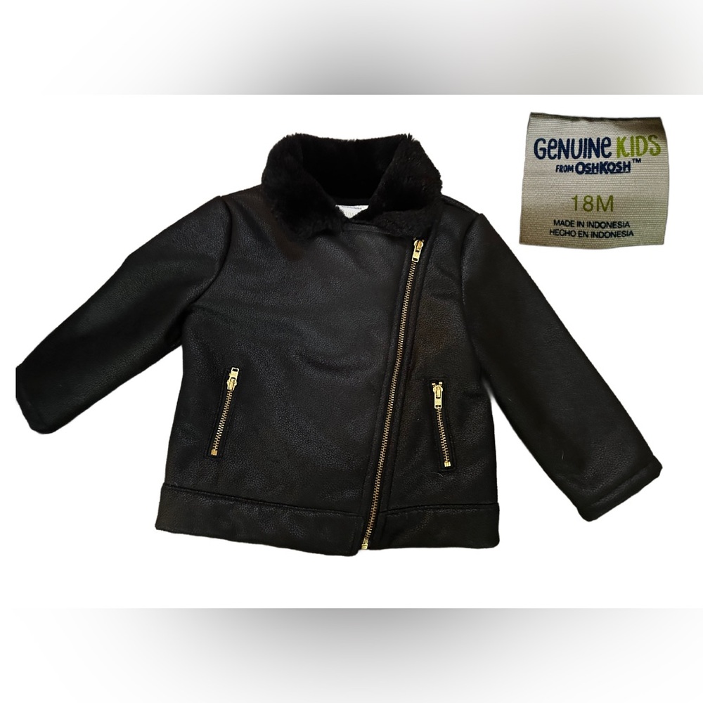 Toddler Girl's Genuine Kids from Oshkosh Moto Jacket-NWOT
